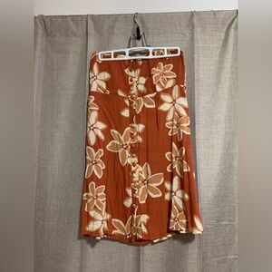 YIREH Strapless Tiare Print Mini Dress Size Small